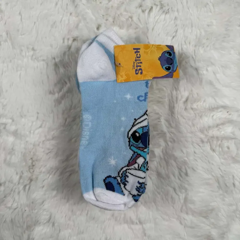 Disney Lilo & Stitch & Angel No-Show Socks 5-Pack